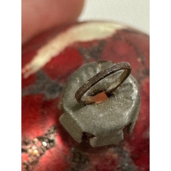 Lot Of 8 Vintage Mercury Glass Christmas Indent Teardrop Ball Ornaments LOOK - Picture 10 of 16